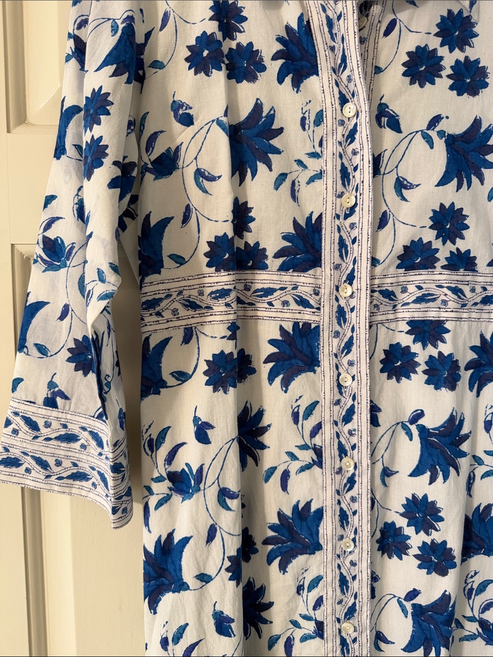 NWOT Oliphant Three Quarter Sleeve Maxi Dress - Picture 2 of 9